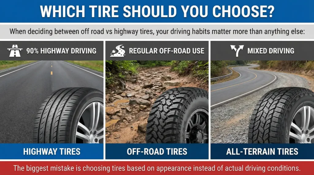 Tread design and compound choices